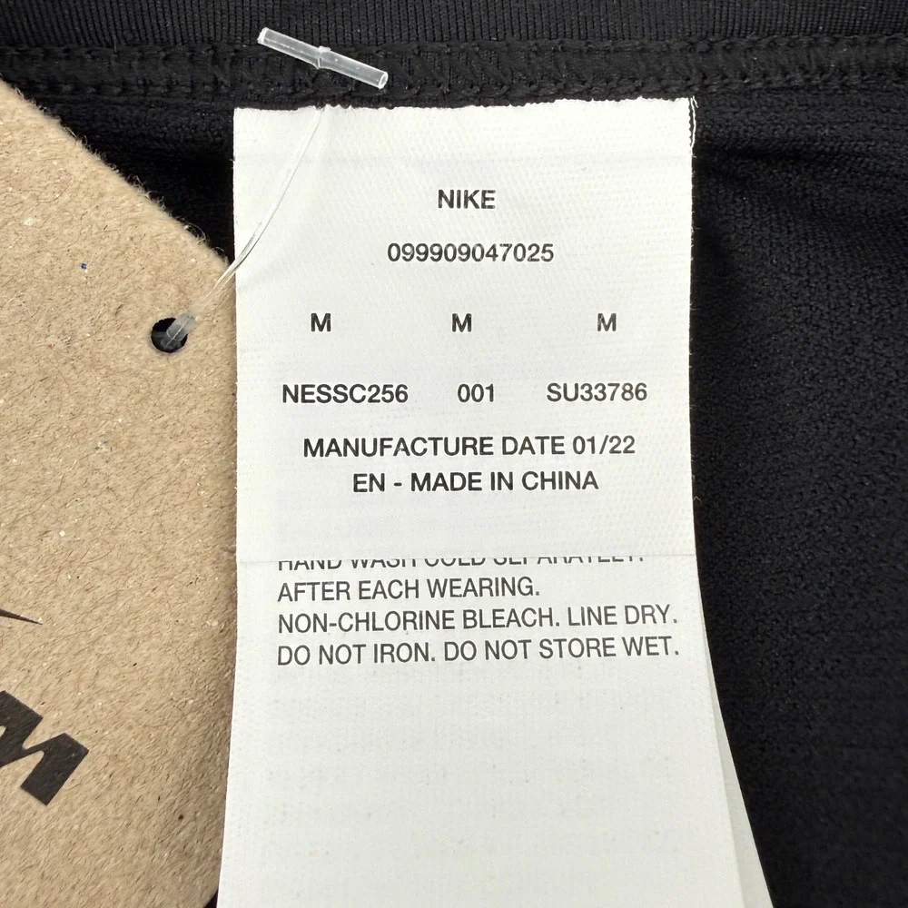 Nike Womens High Waist Lattice Side Swim Bikini Bottoms Black Size Medium NEW
